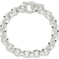 thumbnail image 4 of Sterling Silver 8.5Inch Polished Fancy Circular Link Bracelet Made In India qh308-8.5, 4 of 5