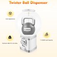 thumbnail image 6 of Vending Machine, 1 Dollar Twister Ball Dispenser, Commercial Big Capsule Twister Ball Candy Vending Machine w/2 Keys for Amusement Parks Hypermarkets Parks & Game Halls, 6 of 18