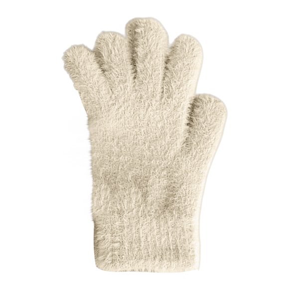 Gants Mitaines en Velours Corail Tricoté Chauds Flip Mitaines Sans Doigts Femmes Hiver Polaire Réchauffe-Oreilles (Blanc Taille Unique) Chaussettes Chaudes