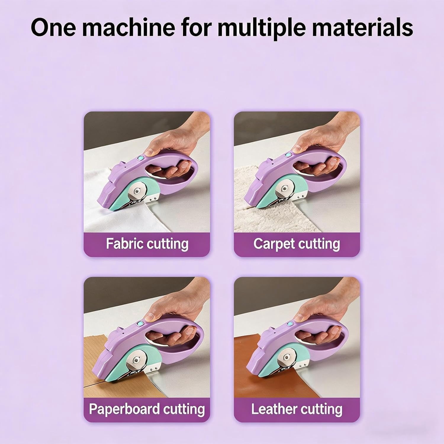 Electric Cardboard Cutter | Handheld Ergonomic High Speed Cutting Tool - Cordless Box Cutter - for Carpet Paper Fabric Packaging Unboxing