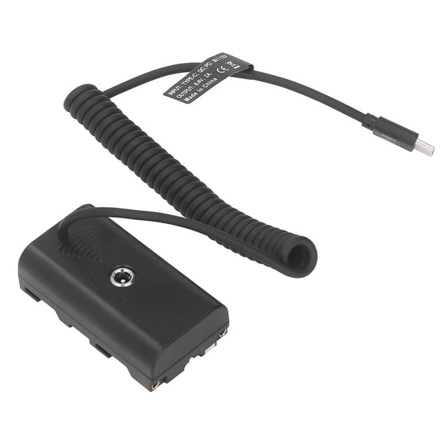 NP Dummy Battery, Stable Type C To NP F970 Dummy Battery Type C Input For Camera Lights