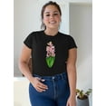 thumbnail image 2 of Pink Hyacinths Ikebana T-Shirt Women -Image by Shutterstock, Female Large, 2 of 4