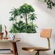 thumbnail image 5 of Calcomanía de pared de plantas verdes impermeable de 22 x 33 pulgadas, vinilo adhesivo 3D realista, duradero, resistente a altas temperaturas, fácil de aplicar, extraíble, sin residuos, para sala de, 5 of 6