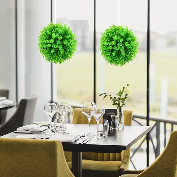ROSENICE 2Pack Topiary Ball Decor Plastic Hanging for Party Adornment