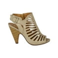 thumbnail image 2 of Delicious BK59 Women Leatherette Peep Toe Strappy Caged Chucky Heel Ankle Bootie Sandal, 2 of 5
