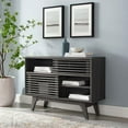 thumbnail image 3 of Modway Render Modern Style Particleboard Wood Display Stand in Charcoal, 3 of 9