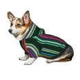 thumbnail image 7 of Fotbe Colorful Stripes Print Small Dog Sweater Hoodies Pet Grey Hooded Soft Fleece Sweatshirts with Pocket Fall Winter Puppy Cat Sweaters Warm Clothes-XX-Large, 7 of 7
