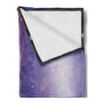 thumbnail image 2 of Celestial Soft Flannel Fleece Throw Blanket, Nebula and Star Cluster Plants Outer Space Cosmos Creation Print, Cozy Plush for Indoor and Outdoor Use, 50" x 60", Blue Violet Multicolor, by Ambesonne, 2 of 5