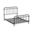 thumbnail image 3 of Transitional Queen Metal Bed, Black and Gold, 3 of 6