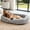 Light gray, variant on 71" Human Dog Bed for Adult, Oversized Orthopedic Memory Foam Pet Bed with Pillow & Blanket, Washable Cover, for Home & Dorm, Pink