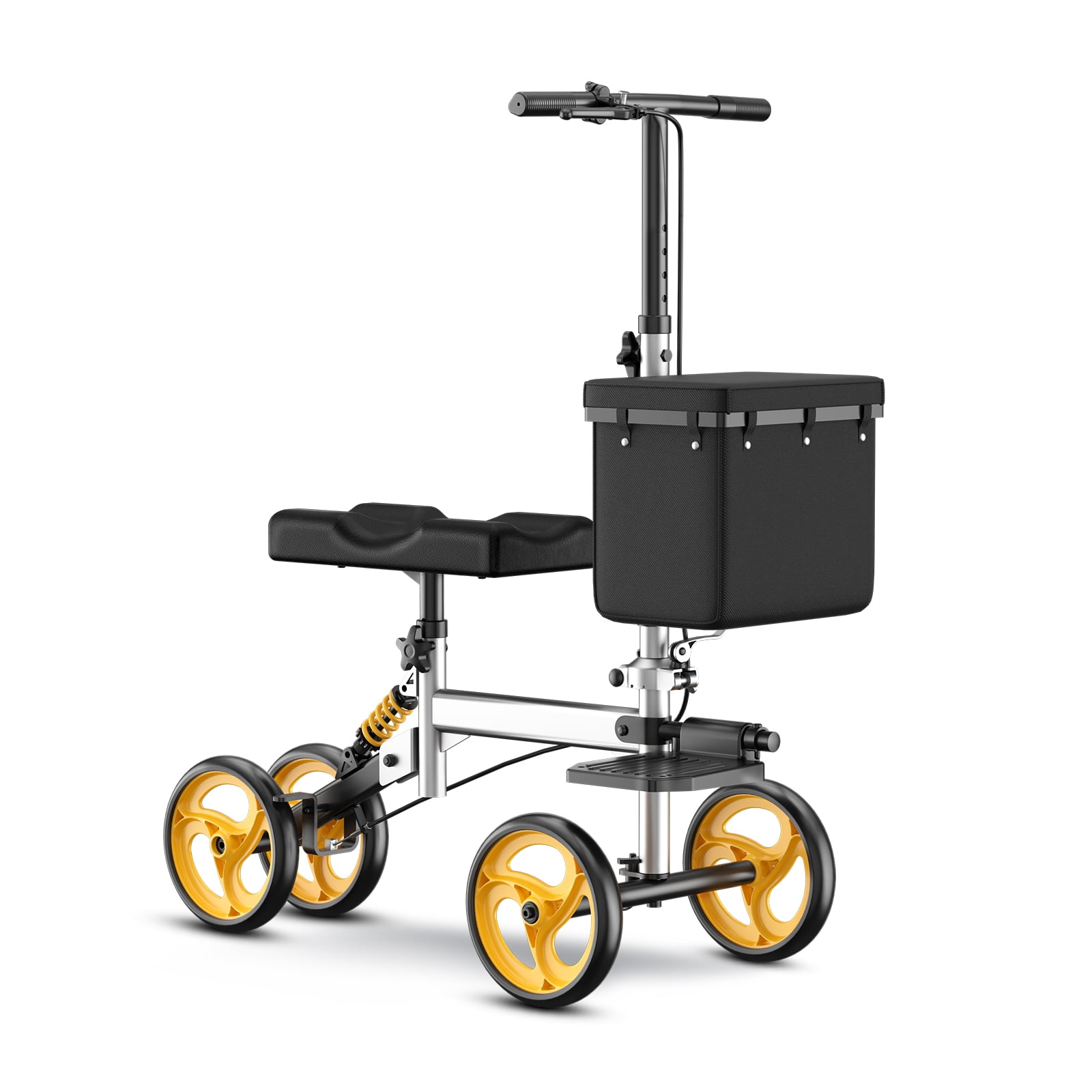 Foldable Knee Scooter for Adults, Steerable Knee Walker After Foot Surgery