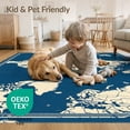 thumbnail image 4 of ODIKA Map Ocean Motifs Playroom Classroom Large Educational Refined for Dining Room, Basement, Office, Non-Slip Chair-Friendly, 4 of 7