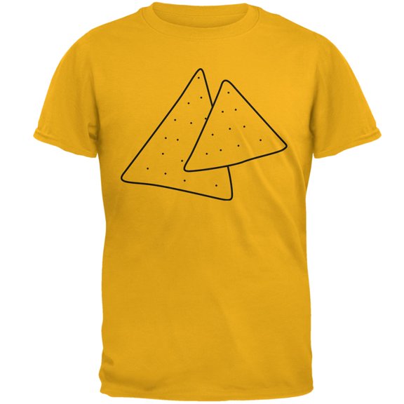 Halloween Tortilla Chips Food Costume Mens T Shirt Gold 3X-LG