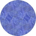 thumbnail image 1 of Ahgly Company Machine Washable Indoor Round Transitional Sky Blue Area Rugs, 4' Round, 1 of 7