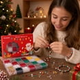 thumbnail image 5 of Christmas Clay Beads Bracelet Making Kit Holiday Jewelry DIY Project Set with Flat Polymer Heishi Beads Alphabet Letter Beads Spooky Ghost Pumpkin Charms for Festival Craft Supplies, 5 of 6
