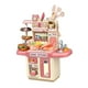 thumbnail image 4 of Cocina Playset Perfke juguetes de aprendizaje para niños Preescolar rosa juego de simulación de cocina, 4 of 9