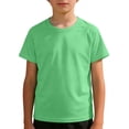 thumbnail image 4 of REDARER Kids Mesh Short Sleeve Athletic T Shirt Breathable Performance Tee for Boys Girls Sports and Daily Wear,9-10 Years, 4 of 4