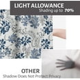 thumbnail image 6 of Kitchen Valance Curtains Sets, Sheer Kitchen Curtains, Short Half Curtains for Kitchen Windows, Blue Grey Modern Floral Kitchen Curtains Valance for Cafe Living Room Window Decor, Floral, 6 of 6