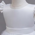 thumbnail image 5 of V-Back Satin Flower Girl Dress Toddler Communion Gown Formal Dresses, 5 of 6