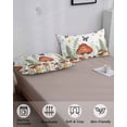 thumbnail image 3 of Spring Mushrooms California King Pillow Case - Microfiber Bed Throw Pillow Covers, Farmhouse Pastoral Botanical Watercolor Decorative Lumbar Pillow Cover with Envelope Closure for Sofa/Travel 20"x40", 3 of 6