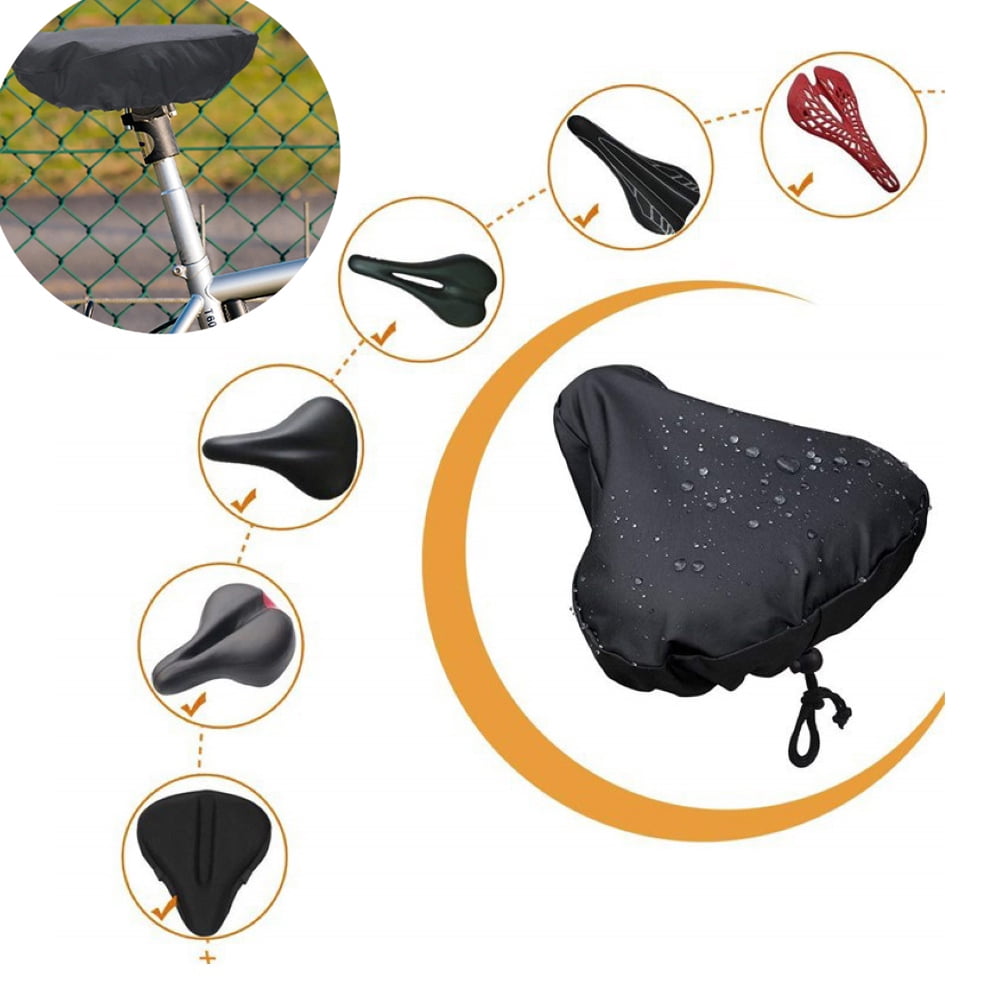 Cheersus Waterproof Bike Seat Cover With Drawstring Protective Water Resistant Bicycle Saddle