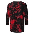 thumbnail image 5 of Neewe 3/4 Length Sleeve Women Tops Crew Neck Blouses Dressy Casual Round Neck T Shirts Loose Fit Business Work Clothes, 5 of 5