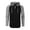 Black / Heather Grey, variant on ZIMEGO Men's Hoodie Pullover Sweatshirt – Long Sleeve Athletic Casual Active Hip Hop Button Raglan Henley Shirt Hooded Top