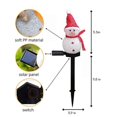 thumbnail image 5 of Lámpara solar con forma de muñeco de nieve para Navidad, para exteriores, jardín, patio, decoración navideña, paisaje, camino, 5 of 5