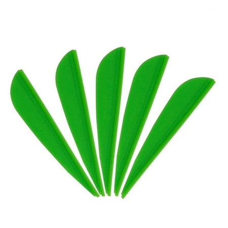 30pcs Vanes Shield Fletchings Archery Fletchings for DIY Craft Archery Arrows 3 Inch ( Green )