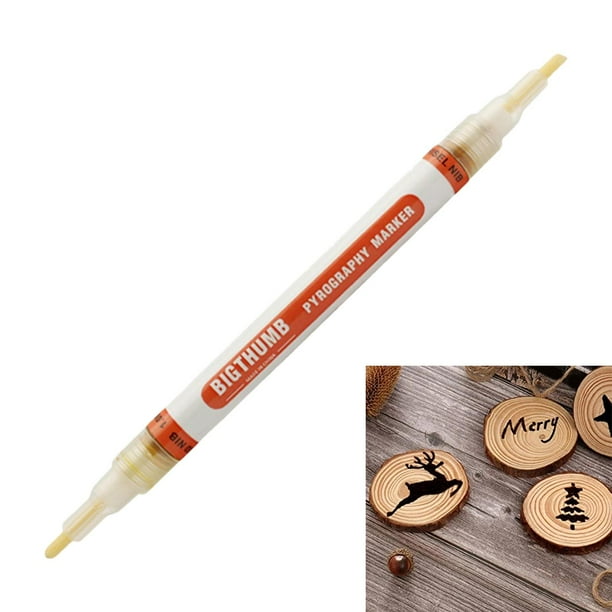 Wood Burning Pen Marker Scorch Pen Maker Painting Replace Wood Burning for Suitable for Beginners Adults Kids Caramel Color Upgraded