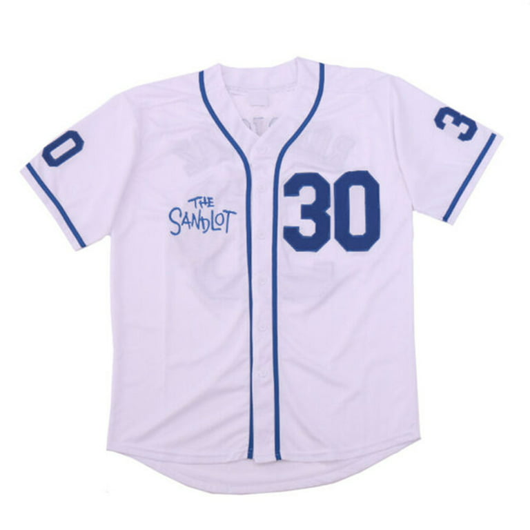 Kid's Movie Baseball Jersey Benny Rodriguez Stitched White Shirt L