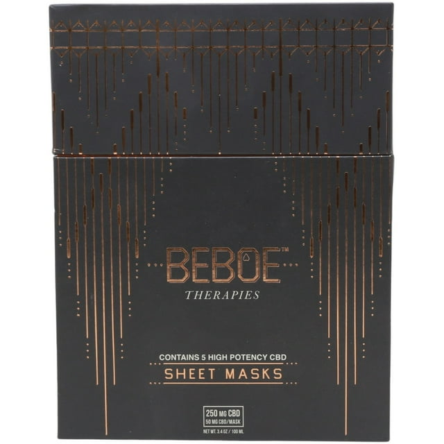 Beboe Therapies High Potency Cbd Sheet Masks Mask BT003-M
