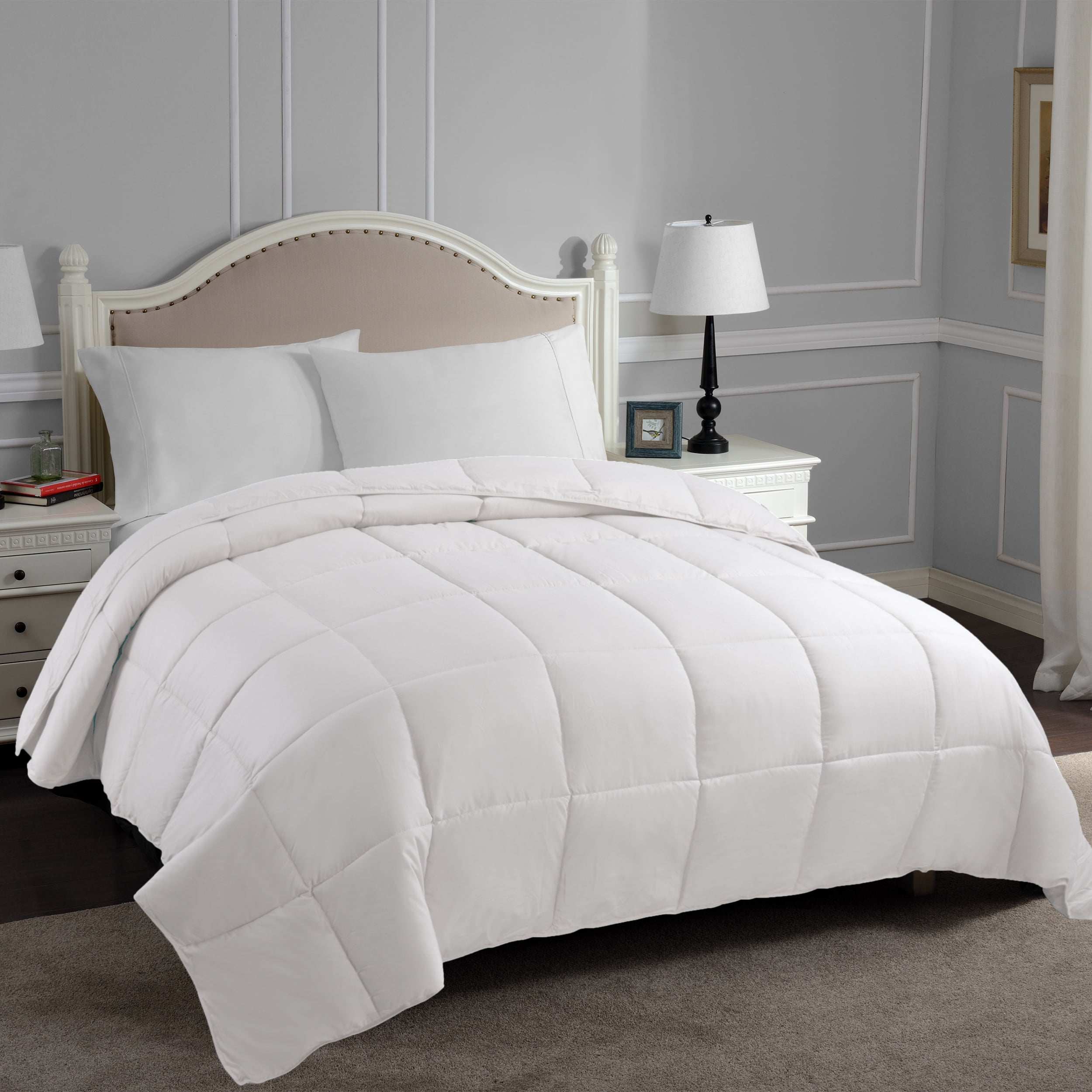 BNM Classic Down Alternative Comforter, Twin XL, White