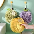 thumbnail image 2 of Pnellth Chenille Hand Towel Cute Persimmon Fruit Super Absorbent Soft Shaggy Hanging Loop Quick Drying Bathroom Kitchen Towel New Year Gift, 2 of 8