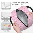 thumbnail image 3 of Rocae Breast Cancer Awareness5 for Leakproof Lunch Box for Adults, Wide Opening Lunch Tote Bag, Reusable Lunch Cooler Bag, 3 of 6