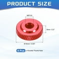 thumbnail image 2 of Uxcell 4 Pcs Knurled Thumb Nuts, M5 x 16 mm x 5 mm Female Shoulder Aluminum Flat Through Hole Lock Adjusting Nuts Handle Knob Fasteners for 3D Printer Parts, Machine, DIY, Wine Red, 2 of 6