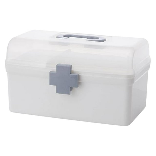 Caja organizadora de almacenamiento de medicamentos Gloria 2 niveles 212x12x125 CM Contenedores de primeros auxilios