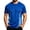 Blue, variant on JTSRKL Mens Quick Dry Shirts Printed Crewneck Short Sleeve Breathable Lightweight Tees Summer Gym Training Big Size Active Sport Tops