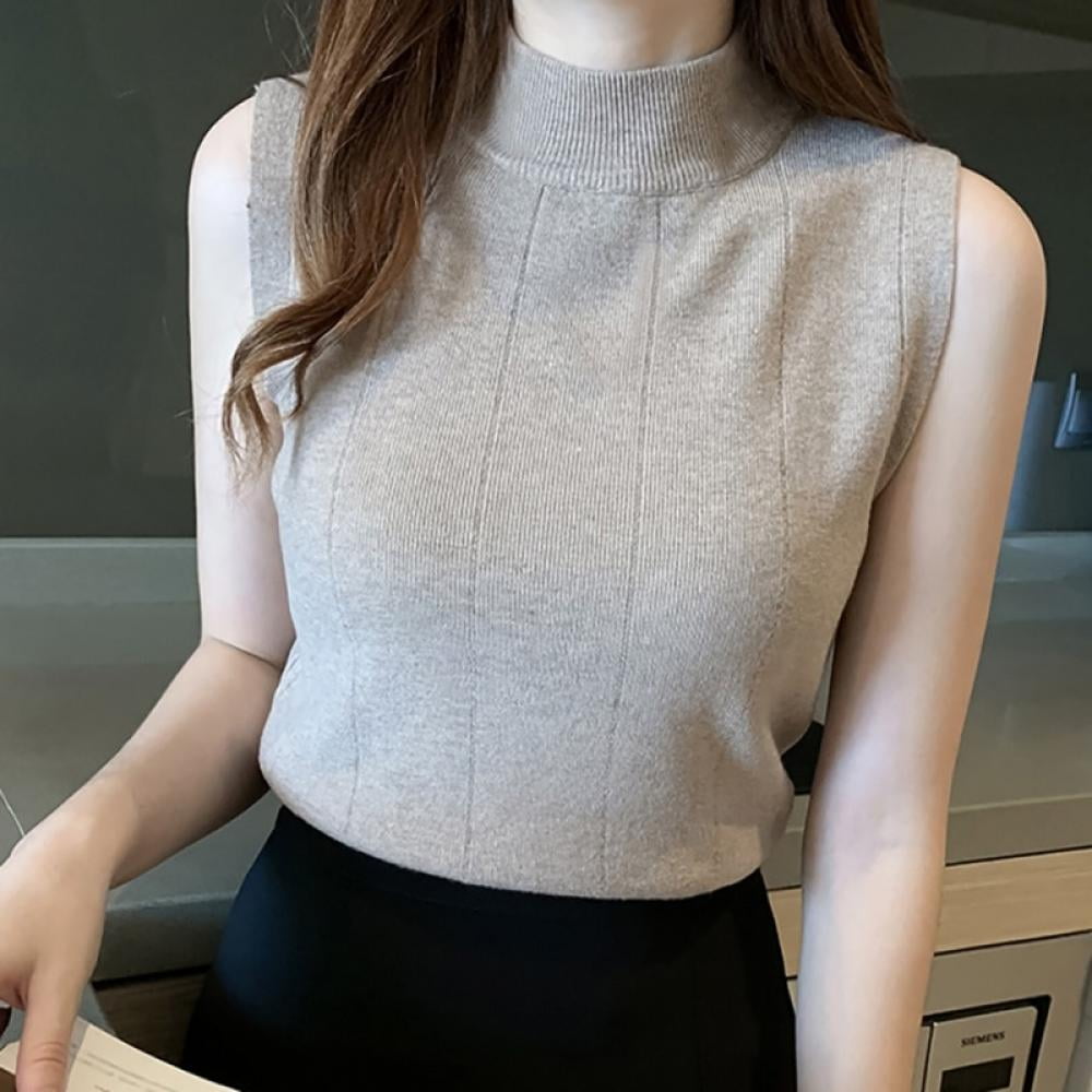 Knit Bottoming Tank Tops Korean Style 