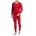 thumbnail image 4 of Chemises à Manches Longues pour Hommes Chemises à Manches Longues pour Hommes Coton Uni Coton Mince Col Rond Manches Longues sous-Vêtements Pantalon Ensemble, 4 of 8