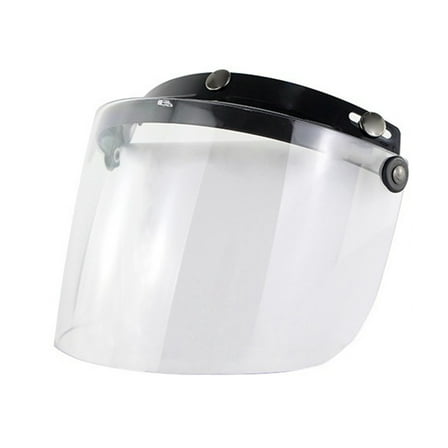 UNTERING Helmet Windproof 3-Snap Lens Shield for Motorcycle Helmets Up Down Open Face Anti Glaring Helmet Accessories