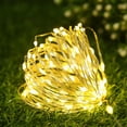 thumbnail image 4 of Guirnalda de luces LED de alambre de cobre de 10 m con pilas, guirnalda de luces de hadas para decoración navideña, para bodas y fiestas, 4 of 6