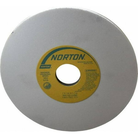 

Norton 7 Diam x 1-1/4 Hole x 1/4 Thick H Hardness 100 Grit Surface Grinding Wheel