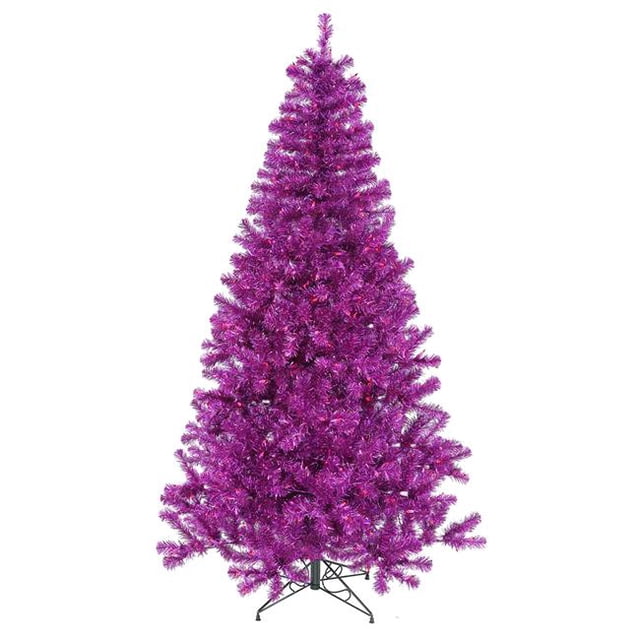 Vickerman B982071 7 ft. x 48 in. Purple Tree with 500 Purple Dural Mini Light