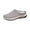 Gray, variant on Women's Mule Sneakers Backless Closed Toe Slip On Platform Checkered Knit Comfort Walking Clogs Gray 6.5