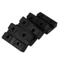 thumbnail image 1 of Raindrops 4Pcs Jack Pad Adapter Rubber Floor Jack Pads for Rv Trailer Lifting Platforms Black, 1 of 6