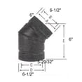 thumbnail image 2 of COUDE 45 DEGRÉS 6" (Paquet de 1), 2 of 2