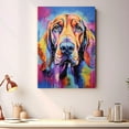 thumbnail image 2 of Bloodhound Dog Gift - Art Bedroom - Graffiti Dog Wall Art For Living Room Large Size Modern Home Wall Decor Abstract Canvas Wall Art Ready to Hang Size 11''x17'', 24''x36'', 2 of 4