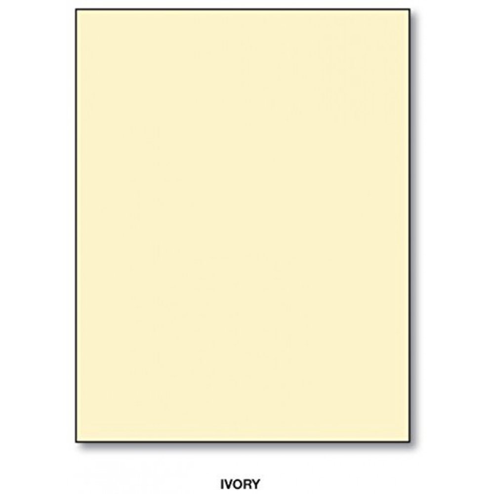 Ivory 8.5 X 11 Inches Bright Color Paper,100 Sheets Per Pack