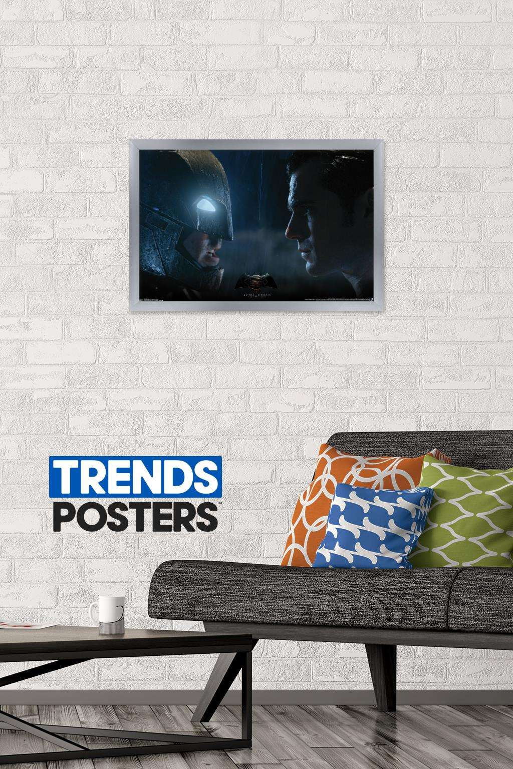 DC Comics Movie - Batman v Superman - Stare Wall Poster, 14.725" x 22.375", Framed